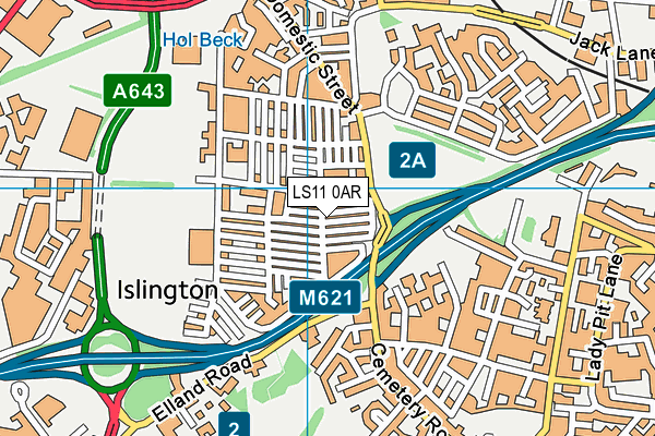 LS11 0AR map - OS VectorMap District (Ordnance Survey) LS11 0AR map - OS VectorMap District (Ordnance Survey)