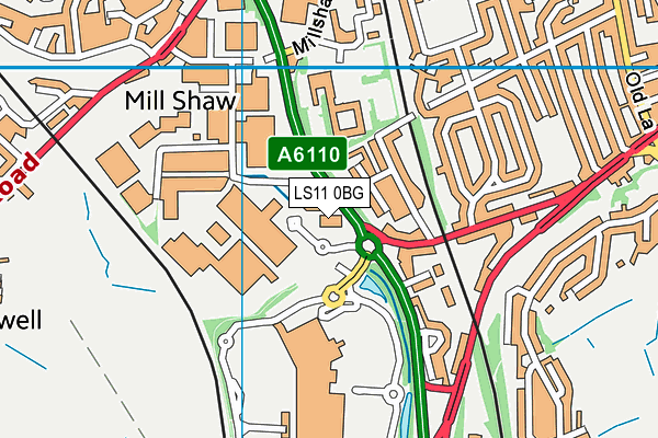LS11 0BG map - OS VectorMap District (Ordnance Survey) LS11 0BG map - OS VectorMap District (Ordnance Survey)