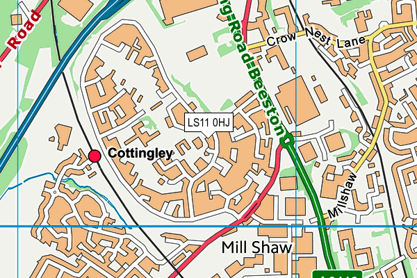 LS11 0HJ map - OS VectorMap District (Ordnance Survey) LS11 0HJ map - OS VectorMap District (Ordnance Survey)
