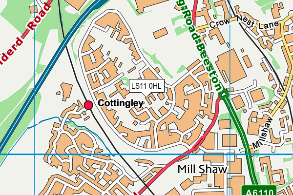 LS11 0HL map - OS VectorMap District (Ordnance Survey) LS11 0HL map - OS VectorMap District (Ordnance Survey)