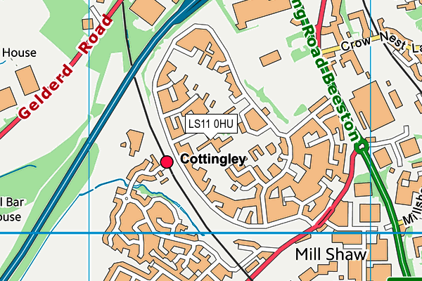 LS11 0HU map - OS VectorMap District (Ordnance Survey) LS11 0HU map - OS VectorMap District (Ordnance Survey)