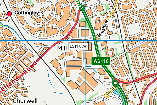 LS11 0LW map - OS VectorMap District (Ordnance Survey) LS11 0LW map - OS VectorMap District (Ordnance Survey)