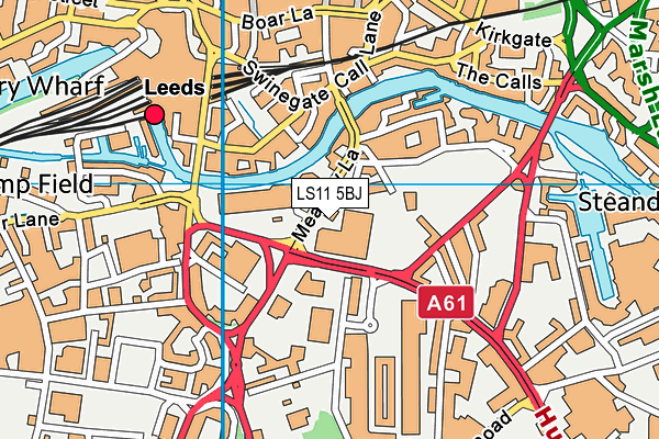 LS11 5BJ map - OS VectorMap District (Ordnance Survey) LS11 5BJ map - OS VectorMap District (Ordnance Survey)