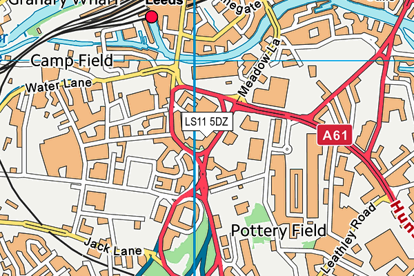 LS11 5DZ map - OS VectorMap District (Ordnance Survey) LS11 5DZ map - OS VectorMap District (Ordnance Survey)