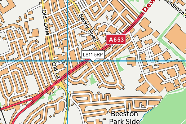 LS11 5RP map - OS VectorMap District (Ordnance Survey)