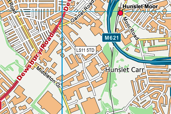LS11 5TD map - OS VectorMap District (Ordnance Survey) LS11 5TD map - OS VectorMap District (Ordnance Survey)