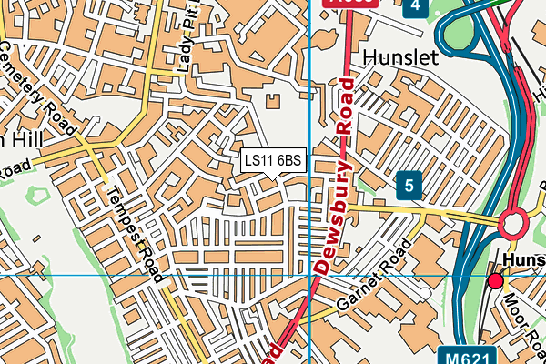 LS11 6BS map - OS VectorMap District (Ordnance Survey) LS11 6BS map - OS VectorMap District (Ordnance Survey)