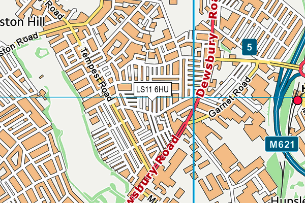 LS11 6HU map - OS VectorMap District (Ordnance Survey) LS11 6HU map - OS VectorMap District (Ordnance Survey)