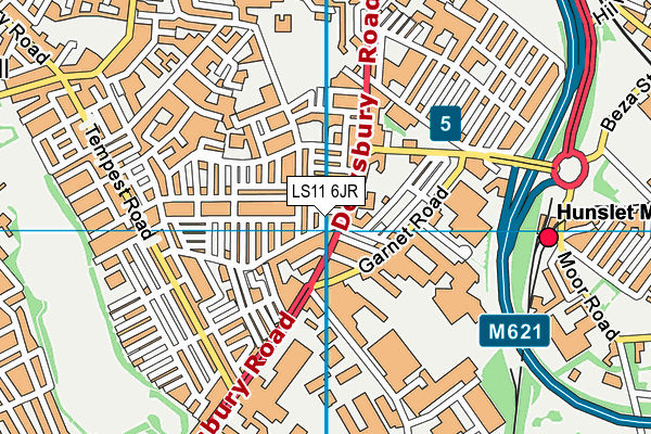 LS11 6JR map - OS VectorMap District (Ordnance Survey) LS11 6JR map - OS VectorMap District (Ordnance Survey)