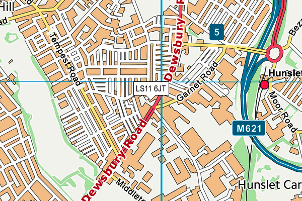 LS11 6JT map - OS VectorMap District (Ordnance Survey) LS11 6JT map - OS VectorMap District (Ordnance Survey)