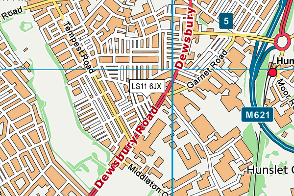 LS11 6JX map - OS VectorMap District (Ordnance Survey) LS11 6JX map - OS VectorMap District (Ordnance Survey)