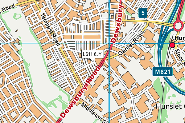 LS11 6JY map - OS VectorMap District (Ordnance Survey) LS11 6JY map - OS VectorMap District (Ordnance Survey)