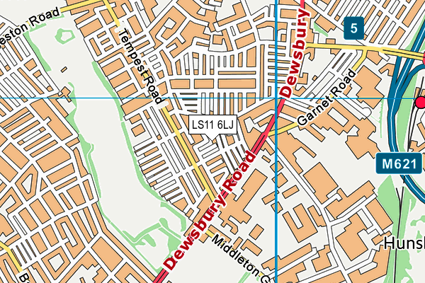 LS11 6LJ map - OS VectorMap District (Ordnance Survey) LS11 6LJ map - OS VectorMap District (Ordnance Survey)