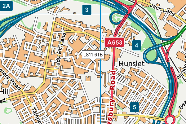 LS11 6TB map - OS VectorMap District (Ordnance Survey) LS11 6TB map - OS VectorMap District (Ordnance Survey)