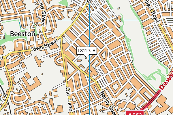LS11 7JH map - OS VectorMap District (Ordnance Survey) LS11 7JH map - OS VectorMap District (Ordnance Survey)