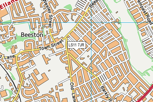 LS11 7JR map - OS VectorMap District (Ordnance Survey) LS11 7JR map - OS VectorMap District (Ordnance Survey)