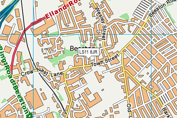 LS11 8JR map - OS VectorMap District (Ordnance Survey) LS11 8JR map - OS VectorMap District (Ordnance Survey)