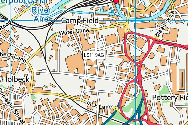 LS11 9AG map - OS VectorMap District (Ordnance Survey) LS11 9AG map - OS VectorMap District (Ordnance Survey)