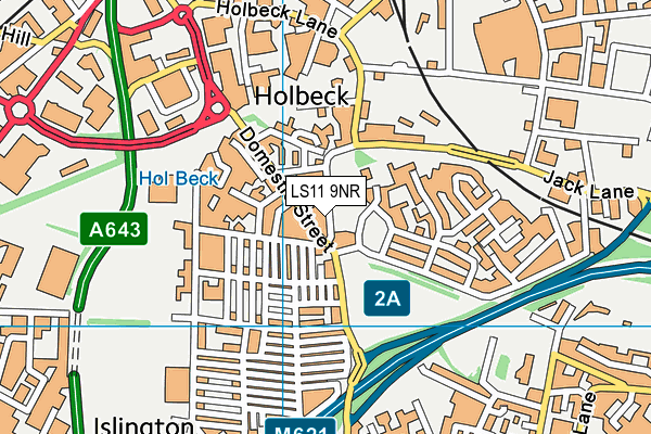 LS11 9NR map - OS VectorMap District (Ordnance Survey) LS11 9NR map - OS VectorMap District (Ordnance Survey)