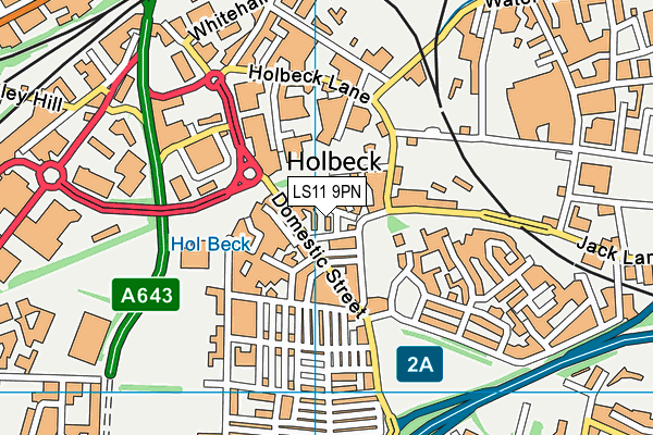 LS11 9PN map - OS VectorMap District (Ordnance Survey) LS11 9PN map - OS VectorMap District (Ordnance Survey)