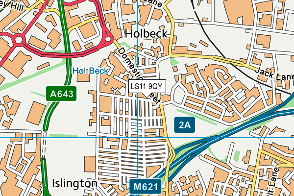 LS11 9QY map - OS VectorMap District (Ordnance Survey) LS11 9QY map - OS VectorMap District (Ordnance Survey)
