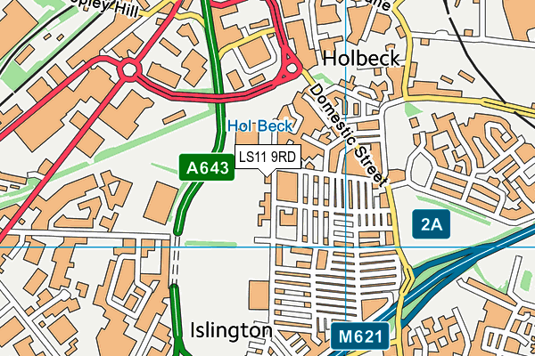LS11 9RD map - OS VectorMap District (Ordnance Survey) LS11 9RD map - OS VectorMap District (Ordnance Survey)