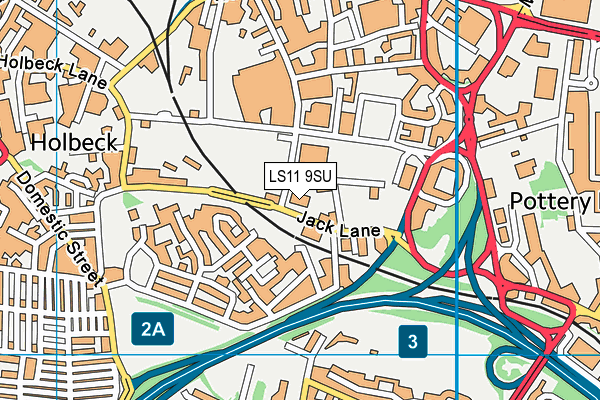 LS11 9SU map - OS VectorMap District (Ordnance Survey) LS11 9SU map - OS VectorMap District (Ordnance Survey)