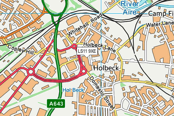 LS11 9XE map - OS VectorMap District (Ordnance Survey) LS11 9XE map - OS VectorMap District (Ordnance Survey)