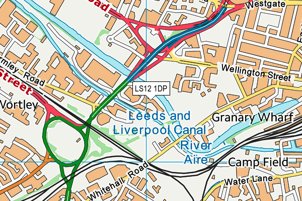 LS12 1DP map - OS VectorMap District (Ordnance Survey) LS12 1DP map - OS VectorMap District (Ordnance Survey)