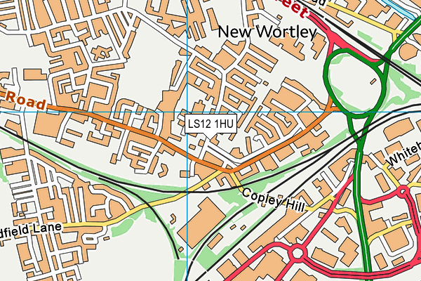 LS12 1HU map - OS VectorMap District (Ordnance Survey) LS12 1HU map - OS VectorMap District (Ordnance Survey)