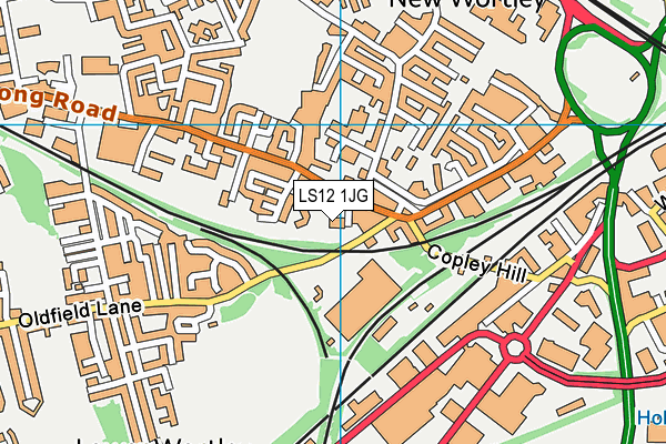 LS12 1JG map - OS VectorMap District (Ordnance Survey) LS12 1JG map - OS VectorMap District (Ordnance Survey)