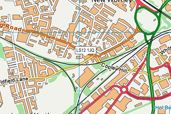 LS12 1JQ map - OS VectorMap District (Ordnance Survey) LS12 1JQ map - OS VectorMap District (Ordnance Survey)