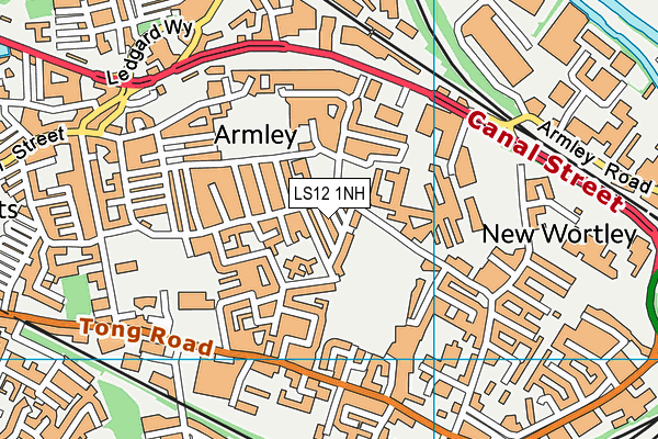 LS12 1NH map - OS VectorMap District (Ordnance Survey)