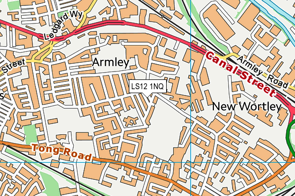 LS12 1NQ map - OS VectorMap District (Ordnance Survey) LS12 1NQ map - OS VectorMap District (Ordnance Survey)
