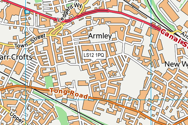 LS12 1PQ map - OS VectorMap District (Ordnance Survey) LS12 1PQ map - OS VectorMap District (Ordnance Survey)