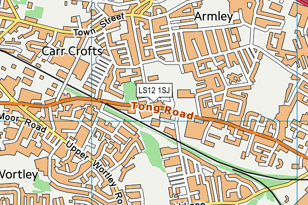 LS12 1SJ map - OS VectorMap District (Ordnance Survey) LS12 1SJ map - OS VectorMap District (Ordnance Survey)