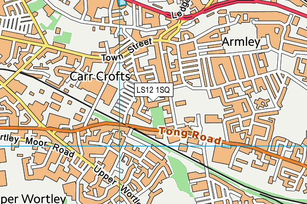 LS12 1SQ map - OS VectorMap District (Ordnance Survey) LS12 1SQ map - OS VectorMap District (Ordnance Survey)
