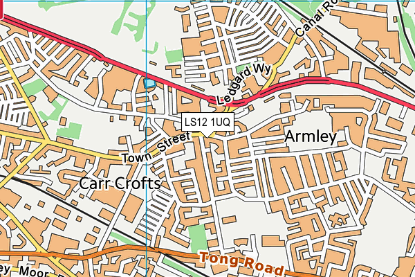 LS12 1UQ map - OS VectorMap District (Ordnance Survey) LS12 1UQ map - OS VectorMap District (Ordnance Survey)