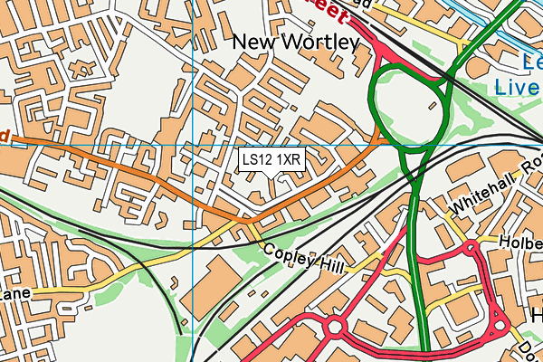 LS12 1XR map - OS VectorMap District (Ordnance Survey) LS12 1XR map - OS VectorMap District (Ordnance Survey)