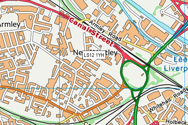 LS12 1YH map - OS VectorMap District (Ordnance Survey) LS12 1YH map - OS VectorMap District (Ordnance Survey)