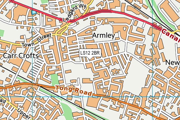 LS12 2BR map - OS VectorMap District (Ordnance Survey) LS12 2BR map - OS VectorMap District (Ordnance Survey)