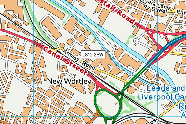 LS12 2EW map - OS VectorMap District (Ordnance Survey) LS12 2EW map - OS VectorMap District (Ordnance Survey)