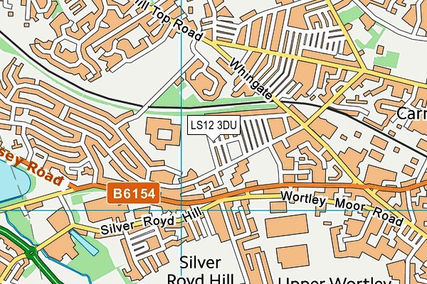 LS12 3DU map - OS VectorMap District (Ordnance Survey) LS12 3DU map - OS VectorMap District (Ordnance Survey)