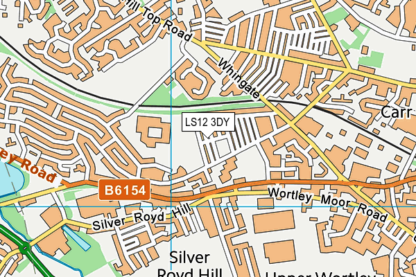 LS12 3DY map - OS VectorMap District (Ordnance Survey) LS12 3DY map - OS VectorMap District (Ordnance Survey)