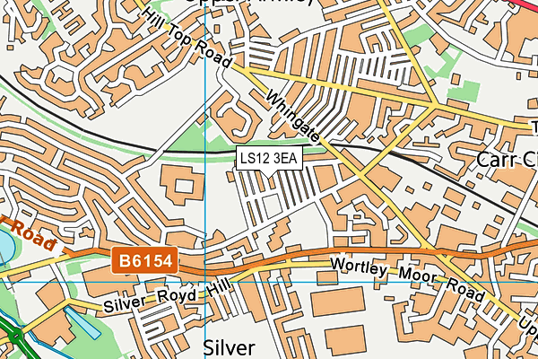 LS12 3EA map - OS VectorMap District (Ordnance Survey) LS12 3EA map - OS VectorMap District (Ordnance Survey)