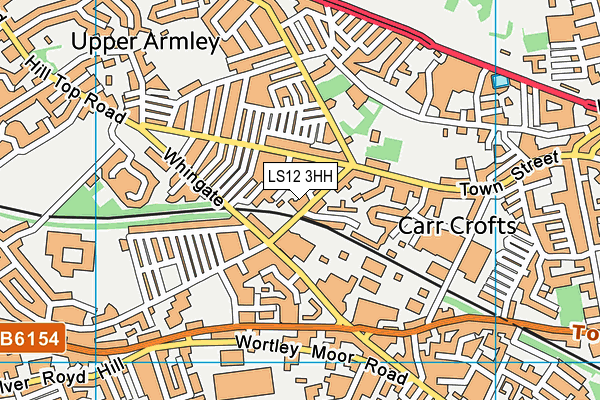 LS12 3HH map - OS VectorMap District (Ordnance Survey) LS12 3HH map - OS VectorMap District (Ordnance Survey)