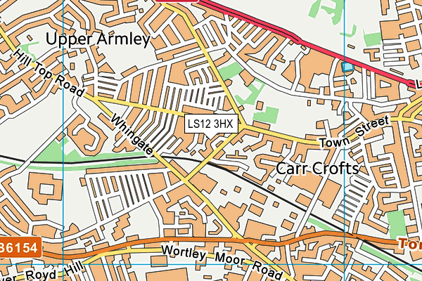LS12 3HX map - OS VectorMap District (Ordnance Survey) LS12 3HX map - OS VectorMap District (Ordnance Survey)