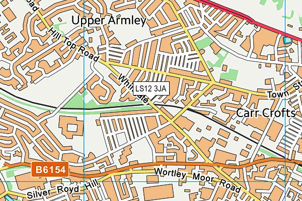 LS12 3JA map - OS VectorMap District (Ordnance Survey) LS12 3JA map - OS VectorMap District (Ordnance Survey)