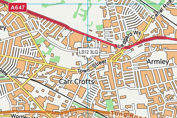 LS12 3LQ map - OS VectorMap District (Ordnance Survey) LS12 3LQ map - OS VectorMap District (Ordnance Survey)