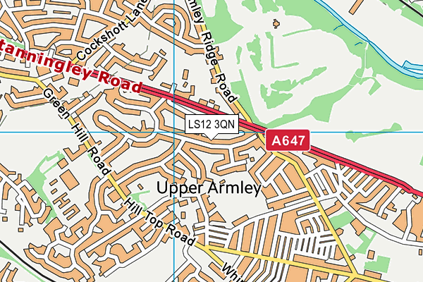 LS12 3QN map - OS VectorMap District (Ordnance Survey) LS12 3QN map - OS VectorMap District (Ordnance Survey)